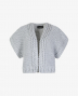 Kiro by Kim off-shoulders-gilet Blauw