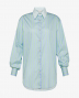 Forte Forte 13610-satin-stripe Blauw