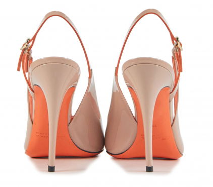 melodie als Voorbeeld Santoni Santoni Dames Leren Dames Pump pump Beige | Van Zuilen Mode