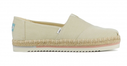 vrede Computerspelletjes spelen angst Toms TOMS Dames Espadrilles Alparga espadrille Wit | Van Zuilen Mode