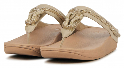 Fitflop Fitflop Leren Sli slippers Beige Van Zuilen Mode