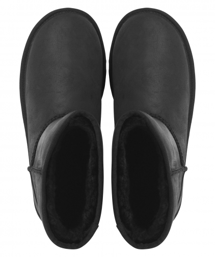 UGG UGG Dames Leren Dames Enkellaa enkellaarsje Zwart Van Zuilen