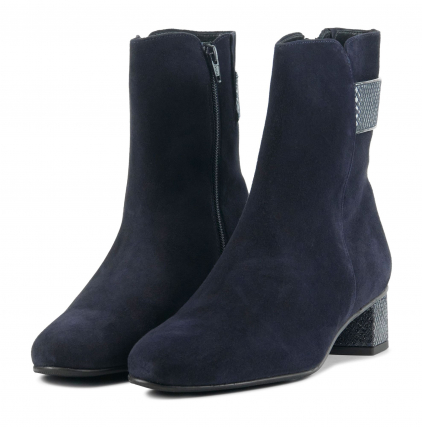 Hassia shop enkellaarsjes blauw