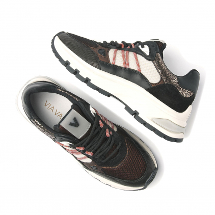 Zwarte sneakers dames via vai clearance