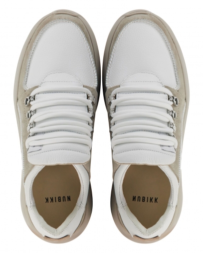 Leren dames sneakers wit deals