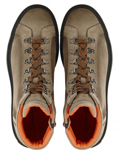 Santoni Santoni Heren Leren Heren Boot boots Grijs Van Zuilen Mode