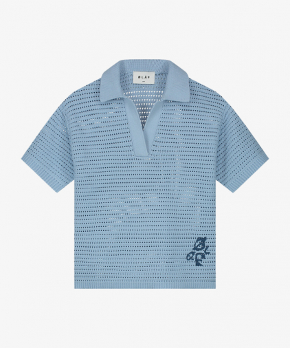 Olaf crochet-knit-polo