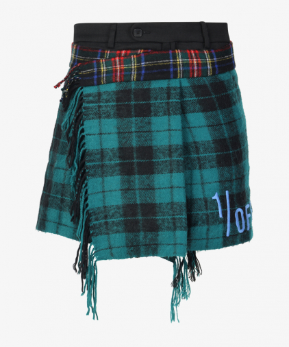 1/off paris skirt-check-scarf