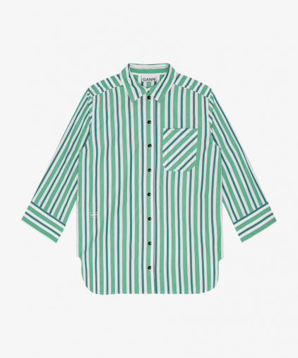 Ganni f9022stripe-cotton-shirt