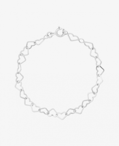 Anna + Nina linked-hearts-bracel