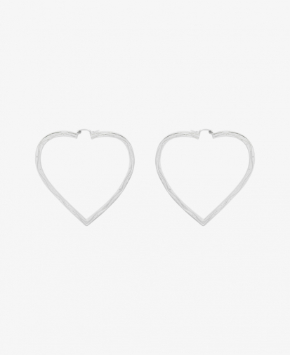 Anna + Nina funky-love-hoop-earr