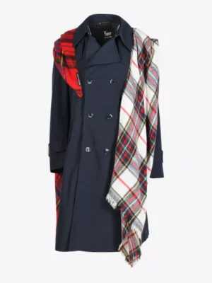 1/off paris 1/off paris jassen Trench x woolen scar Blauw