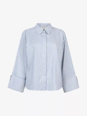 Aaiko Aaiko blouses & tunieken Elda stripe co 516 Blauw