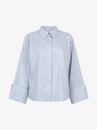 Aaiko Aaiko blouses & tunieken Elda stripe co 516 Blauw