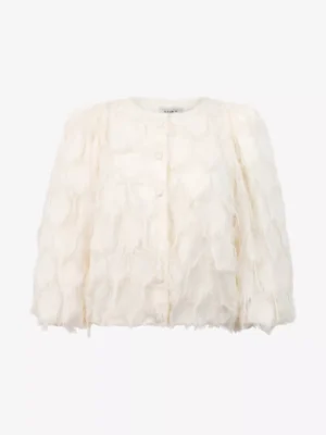 Aaiko Aaiko blouses & tunieken Evie fringe pes 482 Beige