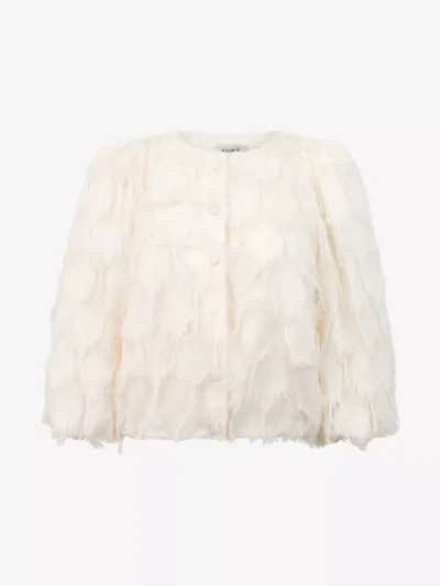 Aaiko Aaiko blouses & tunieken Evie fringe pes 482 Beige