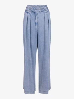 Aaiko Aaiko broeken Frederique tencel te Blauw