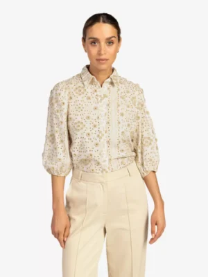 Aaiko Aaiko blouses & tunieken Lien 2 tone co 530 Groen