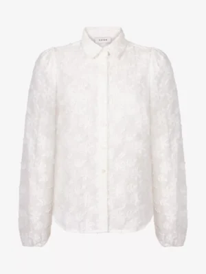 Aaiko Aaiko blouses & tunieken Lien long sleeve co Wit