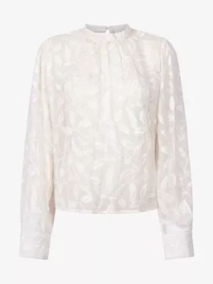 Aaiko Aaiko blouses & tunieken Quinty embroidery vi Wit