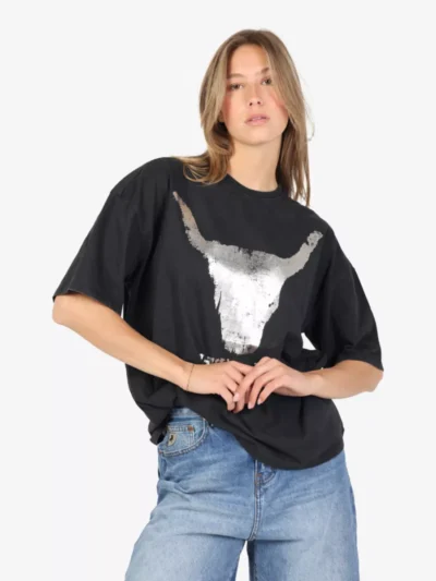 Alix The Label ALIX The Label tshirts & tops 2502892115 bull t-sh Zwart