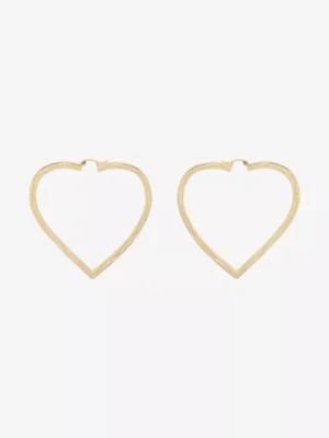 Anna + Nina Anna + Nina accessoires Funky love hoop earr Goud