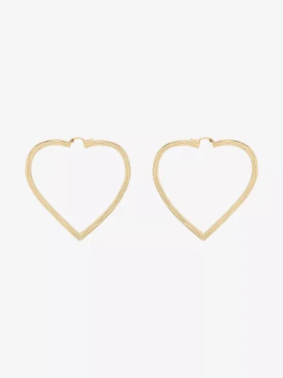 Anna + Nina Anna + Nina accessoires Funky love hoop earr Goud