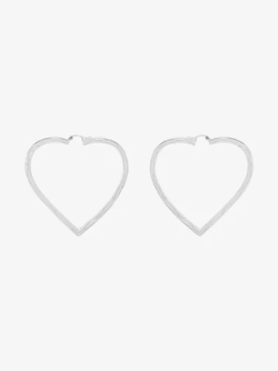 Anna + Nina Anna + Nina accessoires Funky love hoop earr Zilver