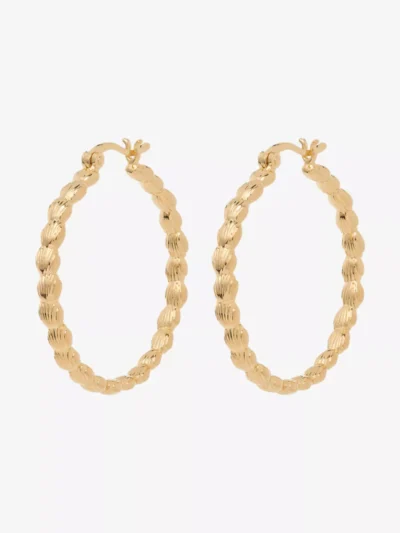 Anna + Nina Anna + Nina accessoires Large madeleine hoop Goud