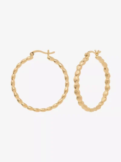 Anna + Nina Anna + Nina accessoires Large madeleine hoop Goud