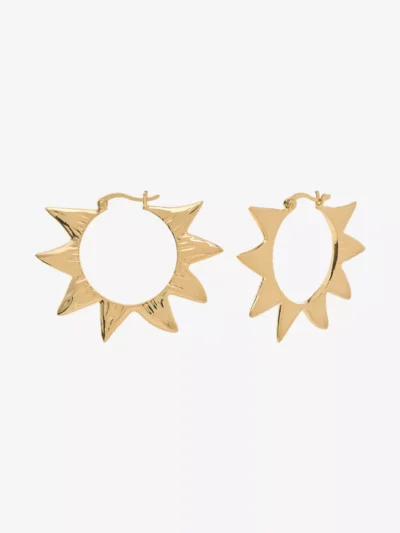 Anna + Nina Anna + Nina accessoires Large soleil hoop ea Goud