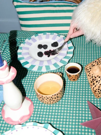 Anna + Nina Anna + Nina accessoires Leopard espresso cup Bruin