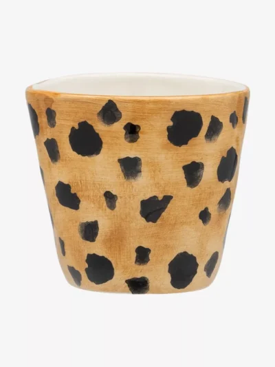 Anna + Nina Anna + Nina accessoires Leopard espresso cup Bruin