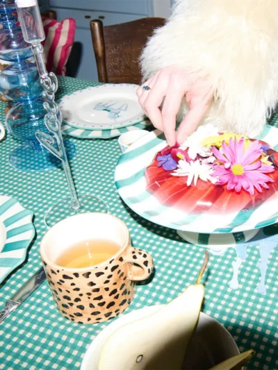 Anna + Nina Anna + Nina accessoires Leopard mug Bruin