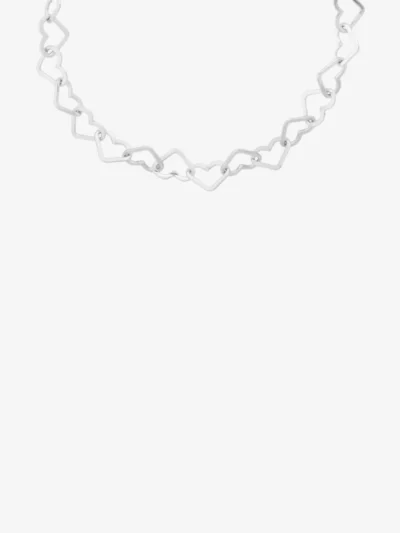 Anna + Nina Anna + Nina accessoires Linked hearts bracel Zilver