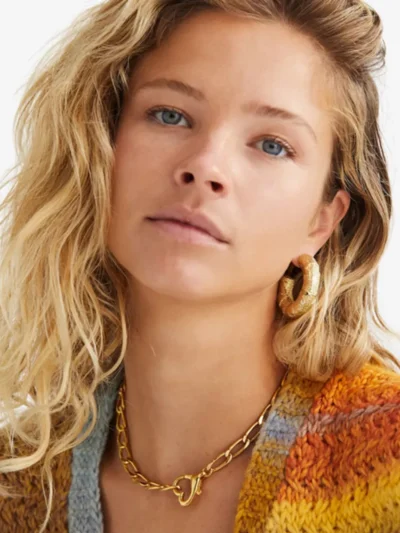 Anna + Nina Anna + Nina accessoires Locked love necklace Goud