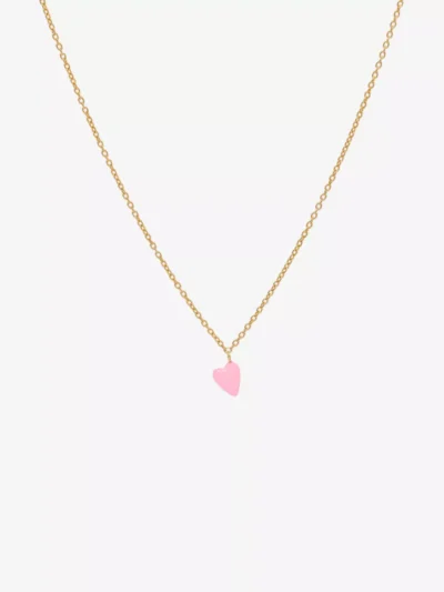Anna + Nina Anna + Nina accessoires Rose heart beat neck Goud