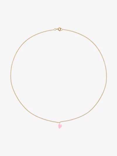 Anna + Nina Anna + Nina accessoires Rose heart beat neck Goud