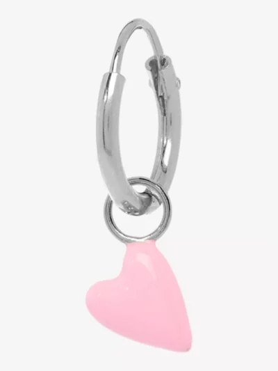 Anna + Nina Anna + Nina accessoires Single rose heart be Zilver