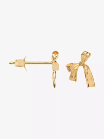 Anna + Nina Anna + Nina accessoires Single small bow stu Goud