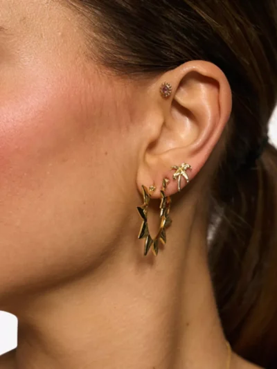 Anna + Nina Anna + Nina accessoires Single small palmier Goud