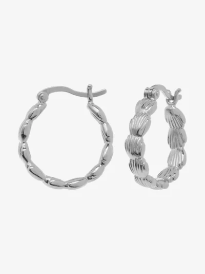 Anna + Nina Anna + Nina accessoires Small madeleine hoop Zilver