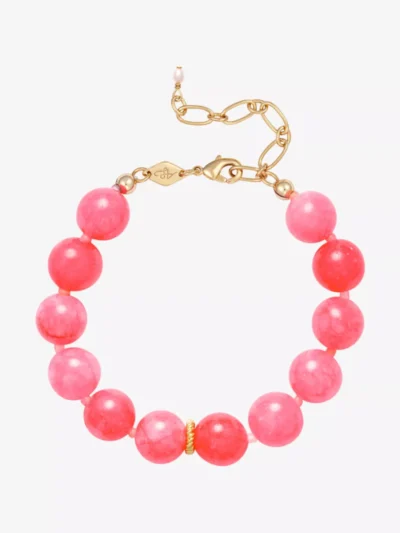 Anni Lu Anni Lu accessoires Ball bracelet Roze