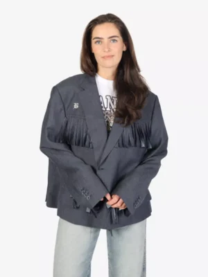 Blaze Blaze blazers Fringed blazer Blauw