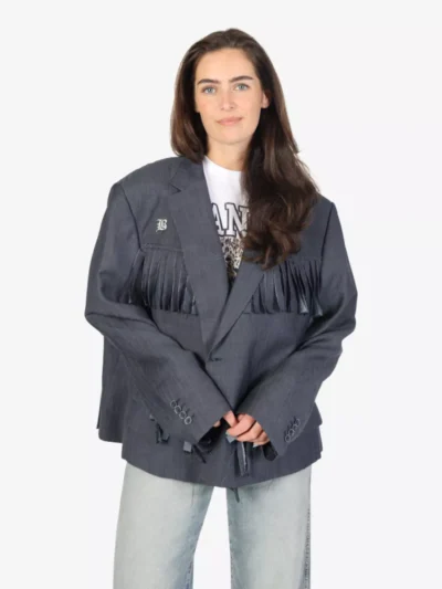 Blaze Blaze blazers Fringed blazer Blauw