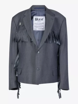Blaze Blaze blazers Fringed blazer Blauw