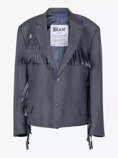 Blaze Blaze blazers Fringed blazer Blauw