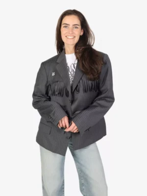 Blaze Blaze blazers Fringed blazer Grijs