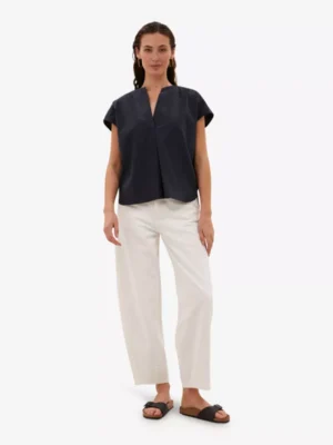 By-Bar By-Bar blouses & tunieken Amie poplin blouse Blauw