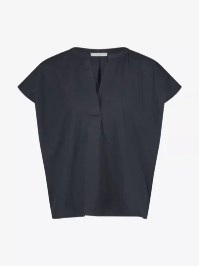 By-Bar By-Bar blouses & tunieken Amie poplin blouse Blauw
